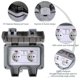 thumbnail image 3 of Toma de corriente doble impermeable con interruptor independiente, toma de corriente exterior Ip66 con cubierta protectora, toma de pared impermeable auspicioso, kaili Sencillez, 3 of 5