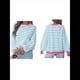thumbnail image 2 of Camisas de Larga para Mujer, Túnicas Holgadas con Cuello Redondo A Rayas y Bloques de Color de Otoño. Azul 4XL, 2 of 6