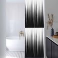 thumbnail image 3 of Black White Window Privacy Film, Modern Geometric Abstract Gradient Striped Static Cling UV Sun Blocking Heat Control Window Tint Day and Night, Non-Adhesive One Way Privacy Cover 17.7''x78.7'', 3 of 7