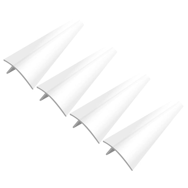 SKISUNO 4Set Multipurpose Stove Filler Covers White Silicone for Kitchen Counter Protection