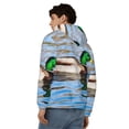 thumbnail image 4 of Naloa Mallard Duck Swimming In A River Men’s Hoodies, Zip up Hoodie, Sweatshirts,Hoodies for Men Sizes S-3XL-X-Large, 4 of 5