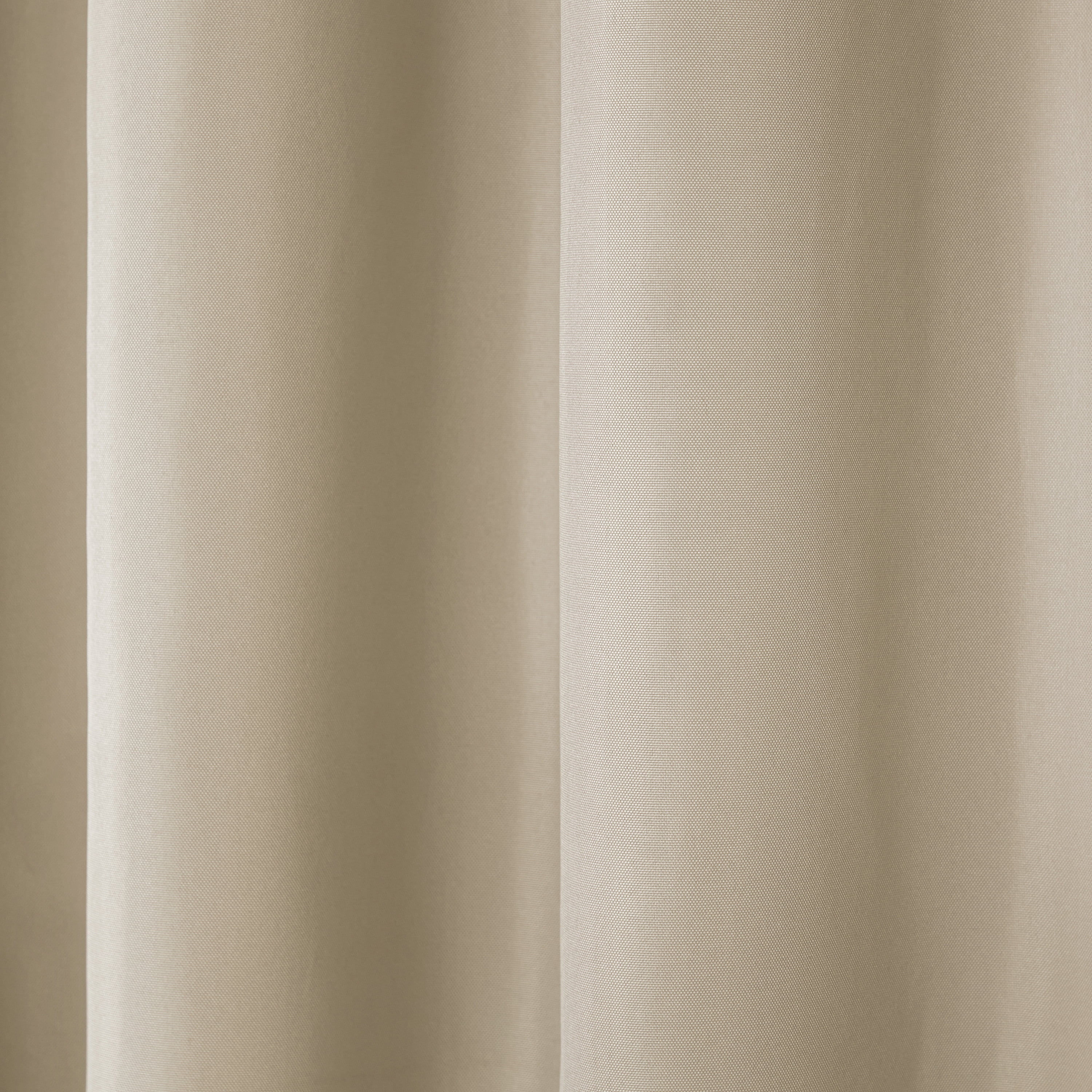 TOWN & COUNTRY BASICS Cabana Solid Heavyweight Indoor Outdoor Curtains, Light Filtering Opacity with Grommet Top, Water Repellent, 2-Pack Set, 54"x63", Taupe