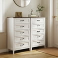 thumbnail image 6 of Asofer Heavy Duty 5-Drawer Dresser w/ Extra Deep Storage & Smooth Gliding Metal Drawers, Retro, 6 of 11