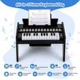thumbnail image 4 of Costway 25 Keys Digital Piano with Music Stand,Teaching Mode,Lighted Keys, Adjustable Speed Black, 4 of 10