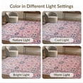 thumbnail image 7 of ODIKA 4'x6' Oushak Boho Medallion With Allover Floral Tracery And Vintage Border Washable Area Rug None Pet Friendly, Non-Shedding for Bedroom, Reading Nook, 7 of 7