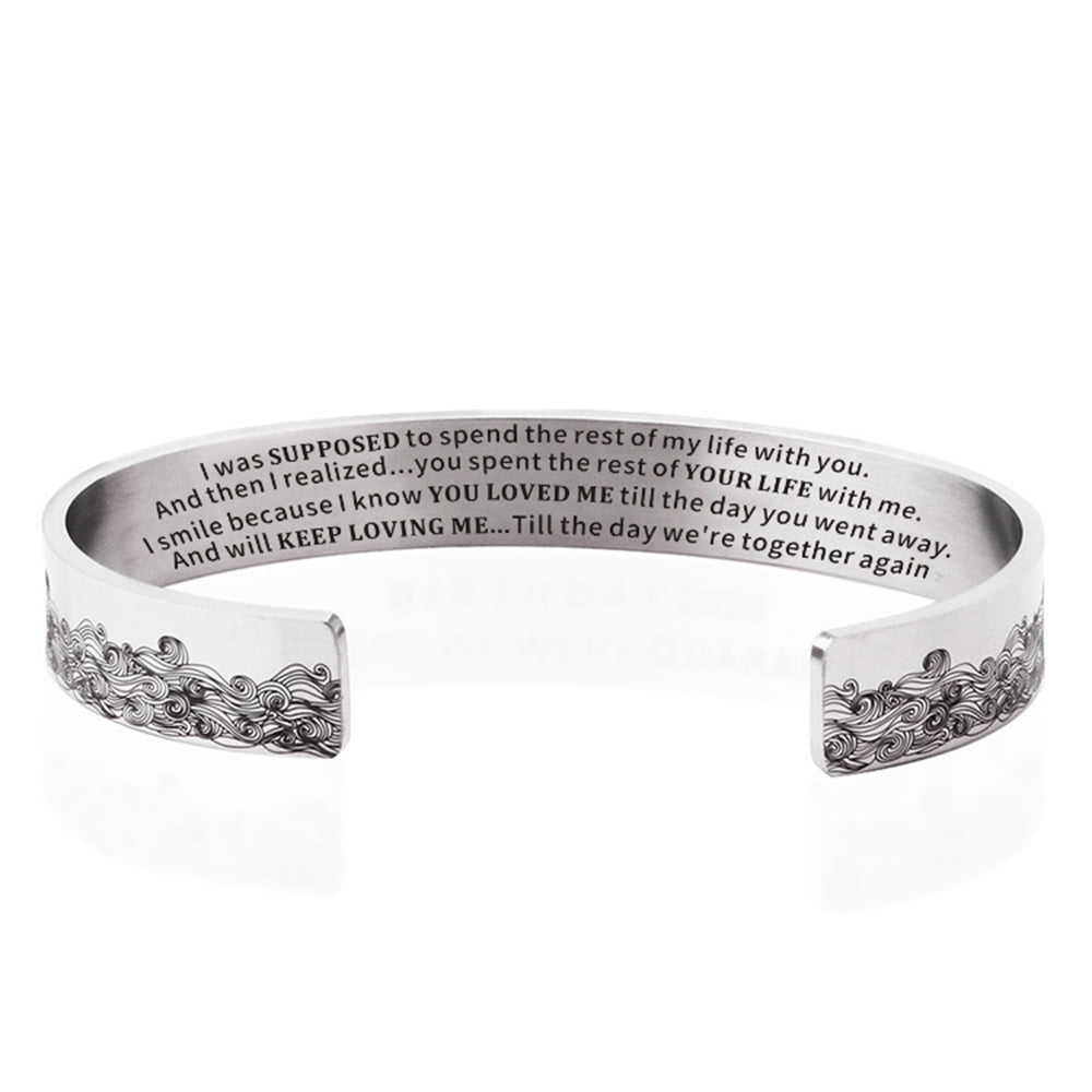 AUNOOL Memorial Bracelet for Men Engraved Zambia Ubuy