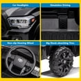 thumbnail image 4 of Licensed Toyota Tundra 12V Kids Ride On Truck Car with Remote Control, Battery Power Electric Ride on Toys with Spring Suspension, LED Headlights, 2 Speed, Music, for Boys & Girls, Black, 4 of 6