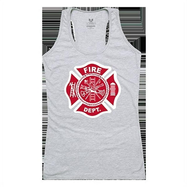 Rapid Dominance G02-FD-HGY-03 Débardeur Graphique pour Service d'Incendie, Gris Chiné - Grand