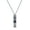 Red, variant on 1928 Jewelry Vintage Inspired Silver Tone Pewter Whistle Pendant Necklace For Women With Crystal Flower 28" (Blue)