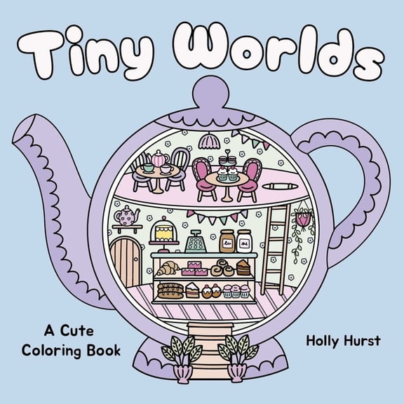 Cozy Coloring Tiny Worlds Cute Coloring Book, (Paperback)