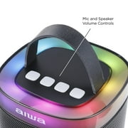 Aiwa Light up Wireless Karaoke Speaker, Black, AI6029-BLK