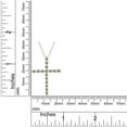 thumbnail image 3 of AFFY Champagne Natural Diamond Cross Pendant Necklace In 10k White Gold (1 Carat), 3 of 4