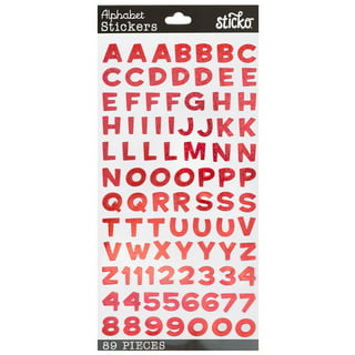 Sticko Large Black Foam Alphabet Stickers, 104 Piece 