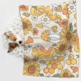 thumbnail image 6 of Naloa Groovy Hippie Flower Mushrooms Dog Blanket, 3 Sizes Cat Blanket for Indoor Cats Large Medium Small Dog Gifts-Small, 6 of 8