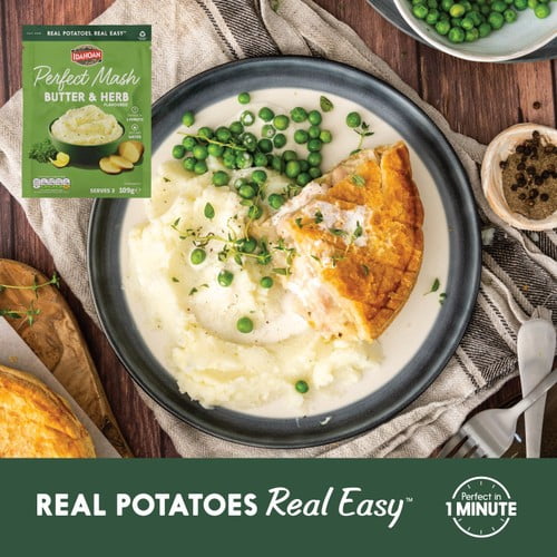 Idahoan Butter & Herb Mash 109g, British Import (Pack of 2)