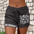 thumbnail image 2 of Bermuda Shorts for Women 2026 Summer 4th of July USA Flag Print Drawstring Elastic Waist Shorts Stretchy Comfy Straight Leg Beach Shorts, 2 of 6