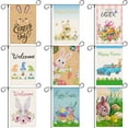 thumbnail image 4 of Spring Garden Flag Burlap Easter Flag Double Sided Home Decorative, Style 4, 4 of 5