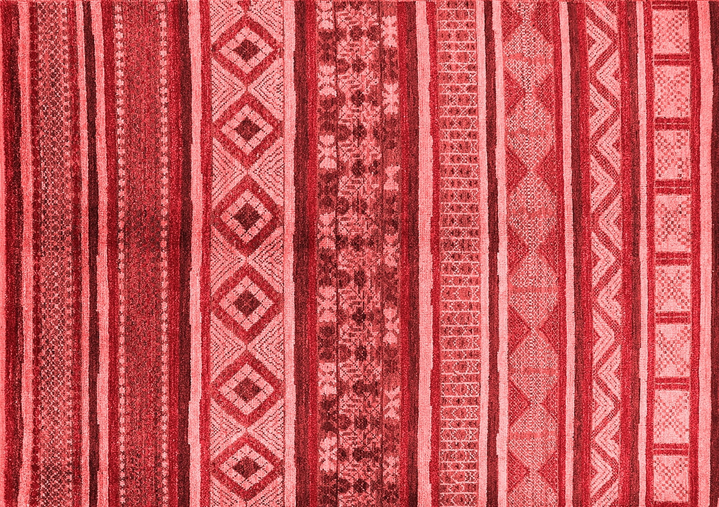 Ahgly Company Indoor Rectangle Oriental Red Industrial Area Rugs, 7' x
