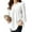 White, variant on ZANZEA Women Cotton Long-sleeve Shirt Blouse Solid Color Fashion Top