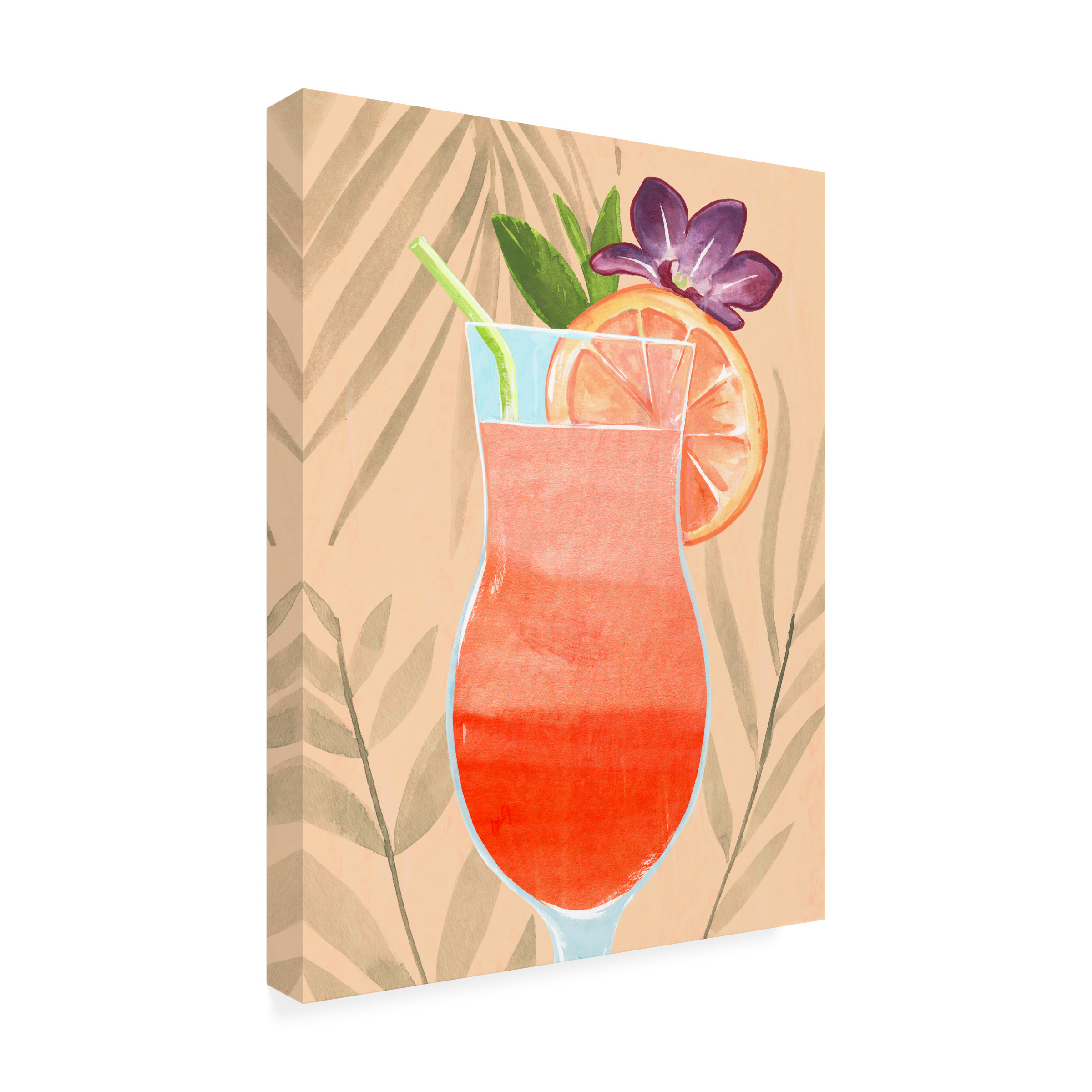 Annie Warren 'Tropical Cocktail III' Canvas Art