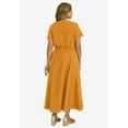 thumbnail image 2 of Jessica London Women's Plus Size Drawstring Maxi Dress, 2 of 4