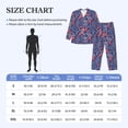 thumbnail image 4 of Sikiie Retro plants forest animals Mens Pajama Set, Soft Warm Long Sleeve Sleepwear, Cozy Button-Down Pjs for Men-Large, 4 of 7