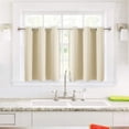 thumbnail image 2 of Cortinas de ventana ChrisDowa, pequeñas, con aislamiento térmico, color beige, 2 of 7