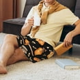 thumbnail image 4 of Daiia Bee and Honey Mens Woven Stretch Pajama Short,Short Pajama Pants-X-Large, 4 of 9