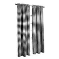 thumbnail image 2 of Achim Buffalo Check Window Curtain Panel, 42 inches x 84 inches, Black, 2 of 6