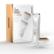 MANSCAPED® Lawn Mower® 5.0 Ultra Men's & Women's Electric Groin Shaver, Body & Pubic Hair Trimmer with SkinSafe® Technology, White Hot