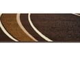 thumbnail image 2 of Allstar Modern Accent Rug with Curved Line design Chocolate 5' x 8' 5' x 8', 2 of 5