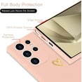 thumbnail image 4 of for Samsung Galaxy S24 Ultra Case Cute Heart Pattern Soft Shockproof Protective Silicone Phone Case for Women Girls, Pink, 4 of 14