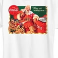 thumbnail image 3 of Coca-Cola - Vintage Santa at Ice Cooler - Women's Short Sleeve Graphic T-Shirt, 3 of 5