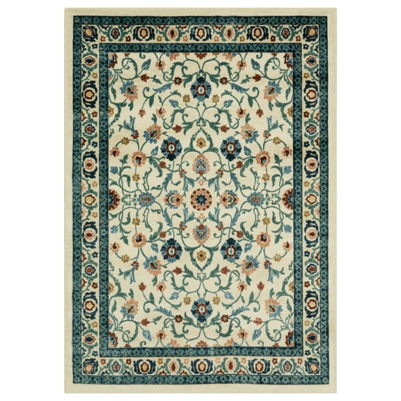 Maples Rugs Nina Traditional Indoor Area Rug, 5' x 7', Tan