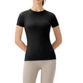 thumbnail image 4 of Baozhu Women's Short/Long Sleeve Round Neck Shirts Quick Dry Outdoor Yoga Running Gym Workout Tops Fashion Basic Tee S-XL, 4 of 7