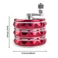 thumbnail image 2 of 25 Inch Hand Crank Coffee Grinder Aluminum Manual Mill with Transparent Lid and Scraper for Fresh Ground, 2 of 3