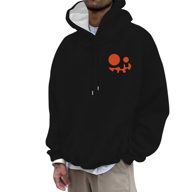 VBARHMQRT Chandail en Molleton Col Rond Homme et Femme Mode Décontractée Impression 3D Manches Longues Chandail à Capuche avec Cordon