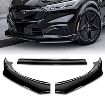 Stay Tuned For 2021-2025 Ford Mustang Mach-E GT-Style Painted BLK Front Bumper Spoiler Lip