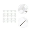 thumbnail image 5 of Pungan Picture Hooks Photo Frame Hanging Nails Hook: 50pcs Wall Picture Hangers (White),0.75"X0.39"X0.39", 5 of 10