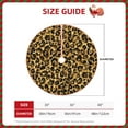 thumbnail image 4 of Bingfone Christmas Tree Skirt Mat Christmas Decoration Interior 48"-Gold Glitter Leopard, 4 of 8