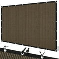 thumbnail image 4 of Jane Stone 3'X10' Rectangular 200 GSM UV Protected 100% HDPE Shade Cloth with Grommets,90% UV Block Outdoor Canopy Screen,Mocha, 4 of 7