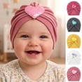 thumbnail image 5 of Tigivemen newborn hospital hats With Bow Bonnets Beanie Headwraps for Baby Girls Infants toddler hat, 5 of 5