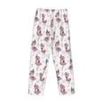 thumbnail image 3 of Vsdgher Flamingos Tribal Print Mens Pajama Pants Sleep & Lounge Pants, PJ Bottoms With elastic waistb and Pockets, 3 of 5