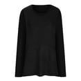 thumbnail image 4 of AOOCHASLIY Clothes Sweaters Women's Round Neck Recreational Pullover Knitting Sweater Long Sleeve Tops, 4 of 5