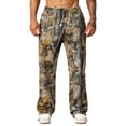 thumbnail image 5 of Joggers for Men Camo Baggy Sweatpants Elastic Waist Open Bottom Casual Athletic Workout Pants with Pockets, 5 of 6