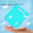 thumbnail image 5 of AVAWO Kids Case for New iPad (A16) 11th Generation 11 Inch 2025 & iPad 10th Generation 10.9" 2022 with Built-in Screen Protector Shockproof Lightweight Handle Cover, Cyan, 5 of 10