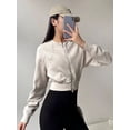 thumbnail image 1 of Abrigo superior Chaqueta corta con doble cremallera para mujer Ropa deportiva informal para yoga Abrigo superior, 1 of 5
