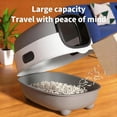 thumbnail image 4 of Fully Enclosed Cat Litter Box, Large Hooded Kitty Litter Pan with Flip-Top, Odor Control & Anti-Tracking, for Cats Up to 22 lbs, Detachable Easy Clean Design with Scoop, 4 of 12