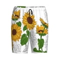 thumbnail image 4 of Fotbe Plump Sunflower And Sketch Pajama Shorts for Men, Men's Pajama Bottoms, Sleepwear,Short Pajama Pants-3X-Large, 4 of 9