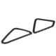 thumbnail image 5 of 2Pcs Dashboard Air Vent Outlet Cover Trim Carbon Fiber Sticker Fit for X5 X6 F15 F16 14‑17 RHD, 5 of 5